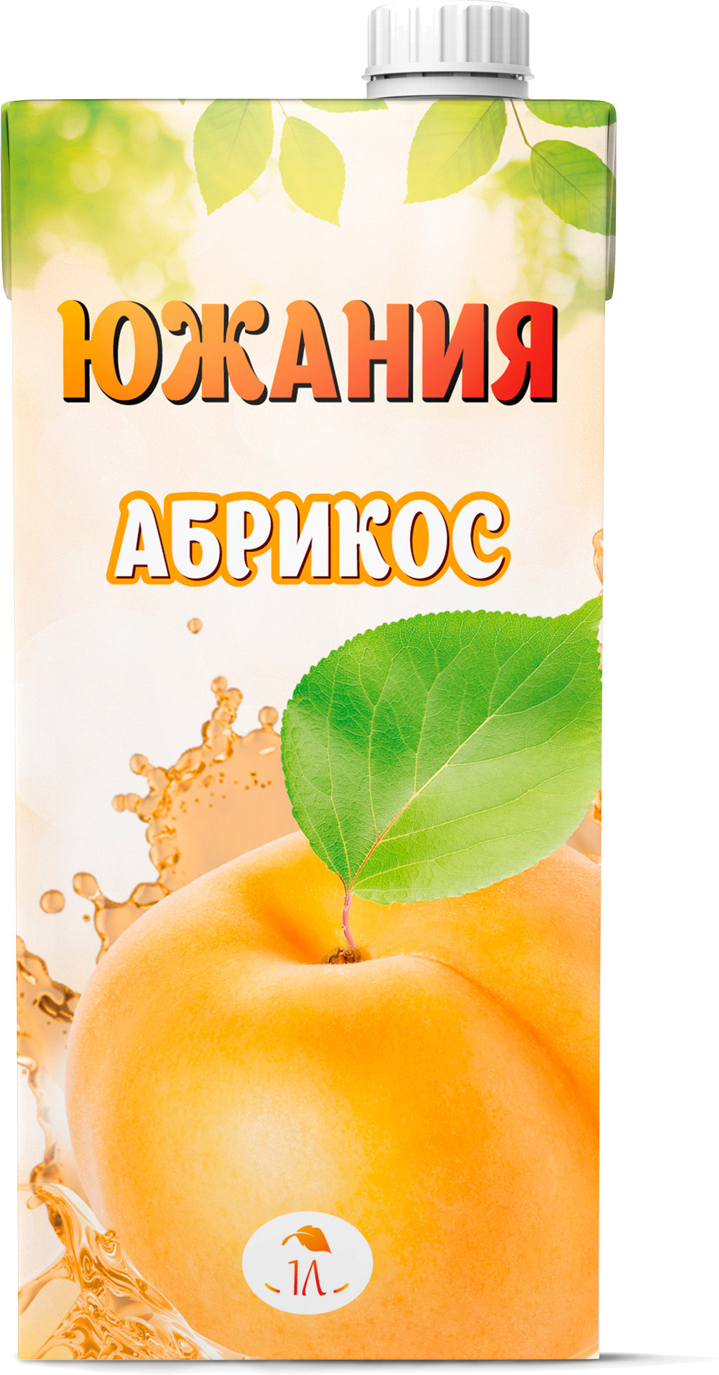 Apricot juice drink with pulp