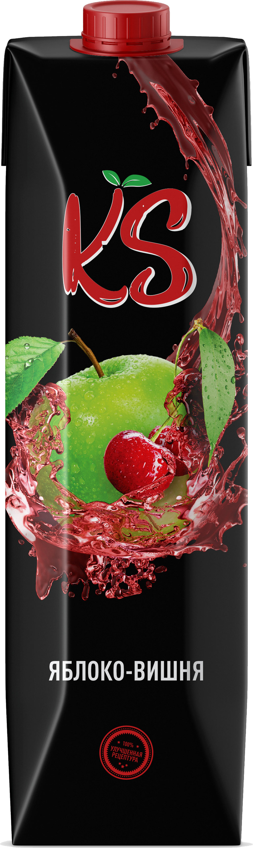 Apple-cherry juice drink clarified